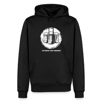 Craft Beer Bier Craftbier - Men’s Premium Organic Hoodie - black - Front - Nico (187cm)