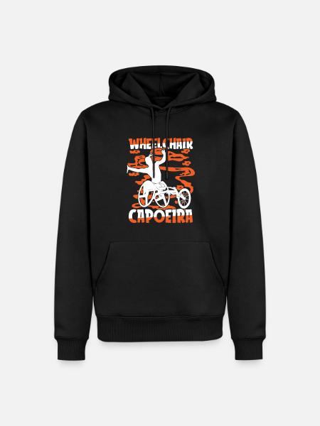 Capoeira Kampftanz Rollstuhl - Männer Premium Bio Hoodie - Schwarz