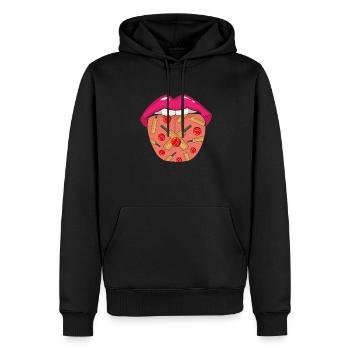 Cricket Cool - Sweat à capuche Premium bio Homme - noir - Devant - Nico (187cm)
