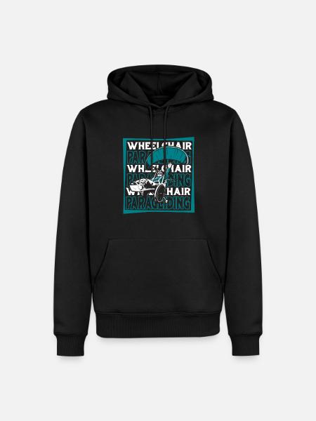 Paragleiter Paragleiten Rollstuhl - Männer Premium Bio Hoodie - Schwarz