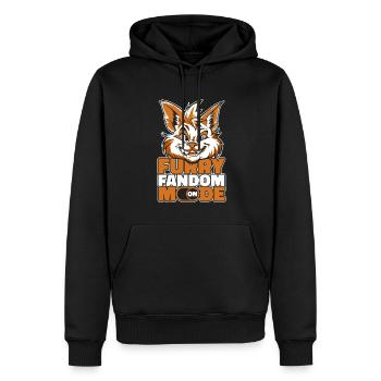 Furry Fandom Fursuits - Sweat à capuche Premium bio Homme - noir - Devant - Nico (187cm)
