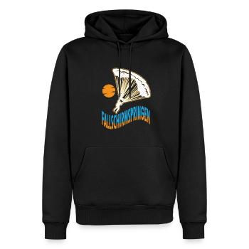 Fallschirmspringen Fallschirm Luftsport - Männer Premium Bio Hoodie - Schwarz - Vorne - Nico (187cm)