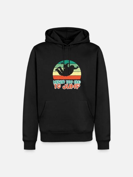 Skydiving Parachute Air Sports - Men’s Premium Organic Hoodie - black