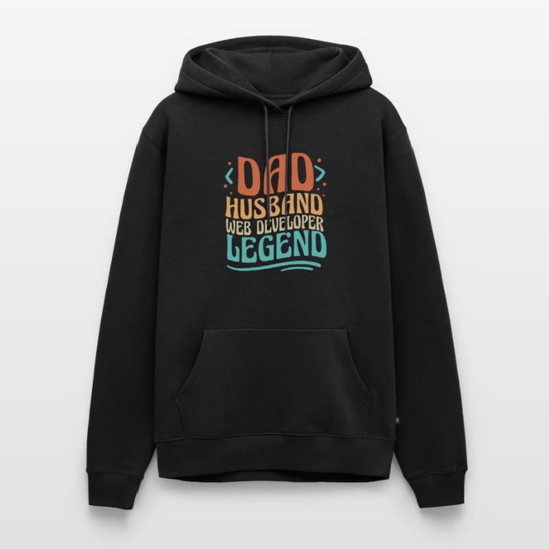 Web Developer Web Developer Father Men’s Premium Organic Hoodie