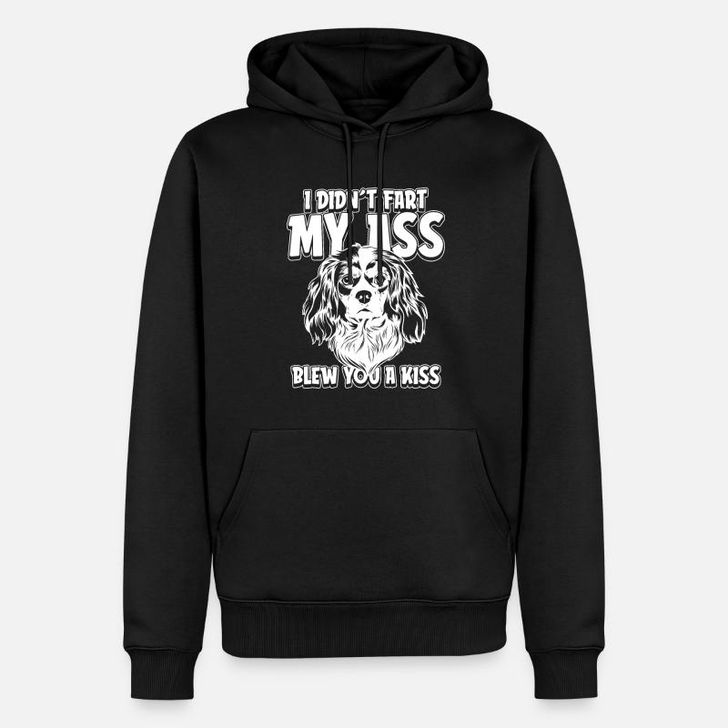 King Charles Cavalier - Männer Premium Bio Hoodie - Schwarz