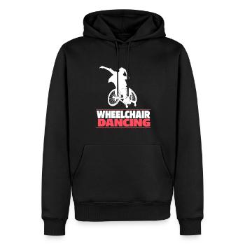 Tanzen Tänzer Rollstuhl - Männer Premium Bio Hoodie - Schwarz - Vorne - Nico (187cm)