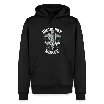 Krankenschwester Cool - Männer Premium Bio Hoodie - Schwarz - Vorne - Nico (187cm)