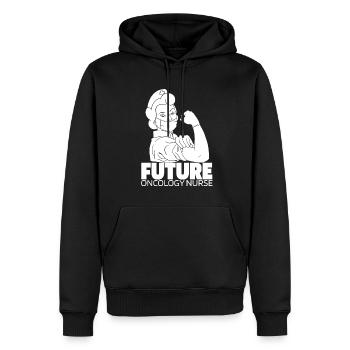 Krankenschwester Zukunft - Männer Premium Bio Hoodie - Schwarz - Vorne - Nico (187cm)