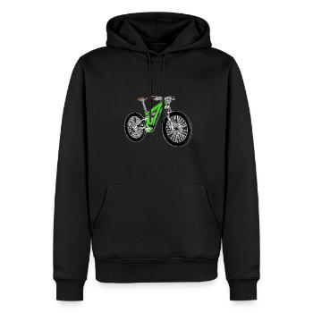 E Bike Vélo électrique E Bike - Sweat à capuche Premium bio Homme - noir - Devant - Nico (187cm)