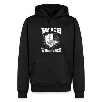 Web Entwickler Webdeveloper Witzig - Männer Premium Bio Hoodie - Schwarz - Vorne - Nico (187cm)