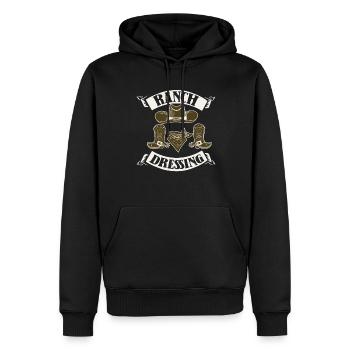 Rodeo Cowboy Boots Ranch Cowboy Ranch Dressing - Men’s Premium Organic Hoodie - black - Front - Nico (187cm)