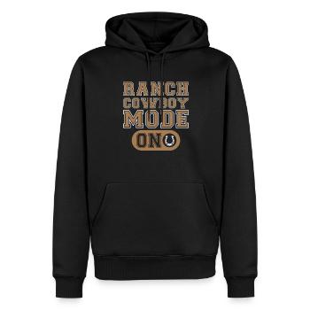 Rodeo Cowboy Humor Ranch Cowboy - Männer Premium Bio Hoodie - Schwarz - Vorne - Nico (187cm)
