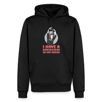 Maman Mère Danse Mère - Sweat à capuche Premium bio Homme - noir - Devant - Nico (187cm)