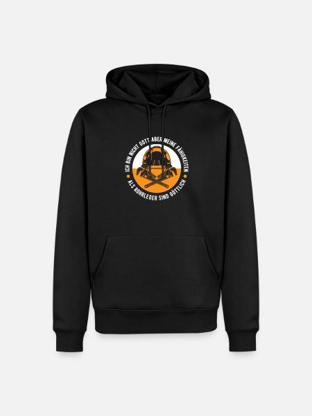 Rohrleitungsbauer Lustig - Männer Premium Bio Hoodie - Schwarz