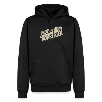 Rohrleitungsbauer Fachmann - Männer Premium Bio Hoodie - Schwarz - Vorne - Nico (187cm)