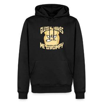 Glutenfrei Witzig - Männer Premium Bio Hoodie - Schwarz - Vorne - Nico (187cm)