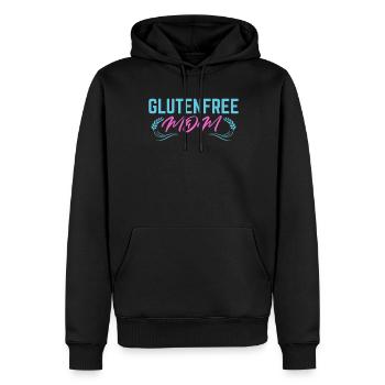 Glutenfrei Mutter - Männer Premium Bio Hoodie - Schwarz - Vorne - Nico (187cm)