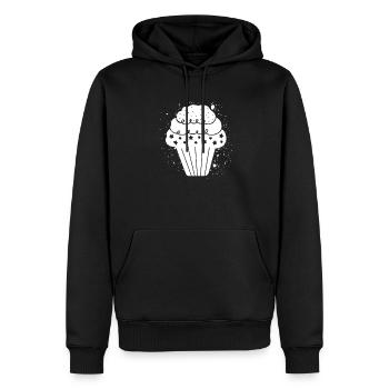 Baking Bakery Bakery Stars - Men’s Premium Organic Hoodie - black - Front - Nico (187cm)
