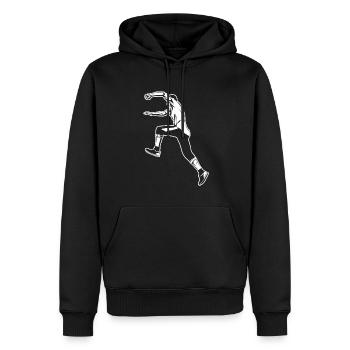 Parkour - Männer Premium Bio Hoodie - Schwarz - Vorne - Nico (187cm)