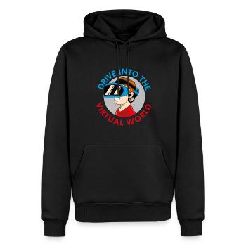 VR Brille Virtual Reality Gaming - Männer Premium Bio Hoodie - Schwarz - Vorne - Nico (187cm)