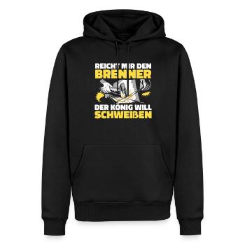 Schmied Metallbauer Witzig - Männer Premium Bio Hoodie - Schwarz - Vorne - Nico (187cm)