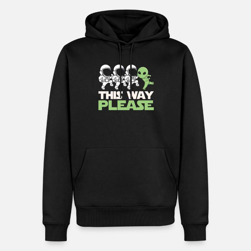 Colonisation de l’espace - Sweat à capuche Premium bio Homme - noir