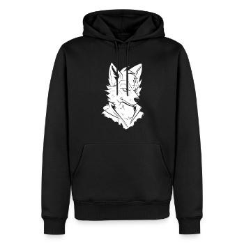 Furry Fandom Fursuits - Männer Premium Bio Hoodie - Schwarz - Vorne - Nico (187cm)