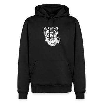 Frettchen Iltis Niedlich - Männer Premium Bio Hoodie - Schwarz - Vorne - Nico (187cm)