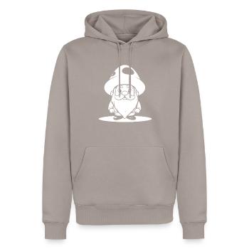 Pilzsammler Pilze - Männer Premium Bio Hoodie - Taupe - Vorne - Nico (187cm)
