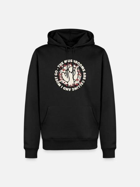 Mushroom Pickers Mushrooms - Men’s Premium Organic Hoodie - black