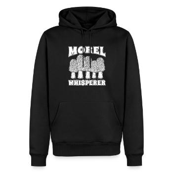 Cueilleur de champignons - Sweat à capuche Premium bio Homme - noir - Devant - Nico (187cm)