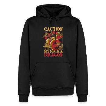 Jahr Des Drachen 2024 - Männer Premium Bio Hoodie - Schwarz - Vorne - Nico (187cm)