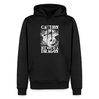 Jahr Des Drachen 2024 - Männer Premium Bio Hoodie - Schwarz - Vorne - Nico (187cm)