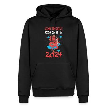 Jahr Des Drachen 2024 - Männer Premium Bio Hoodie - Schwarz - Vorne - Nico (187cm)