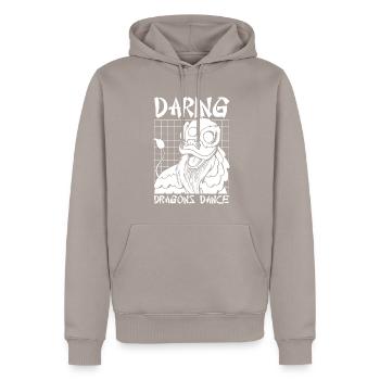 Jahr Des Drachen 2024 - Männer Premium Bio Hoodie - Taupe - Vorne - Nico (187cm)