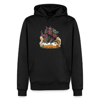 Jahr Des Drachen 2024 - Männer Premium Bio Hoodie - Schwarz - Vorne - Nico (187cm)