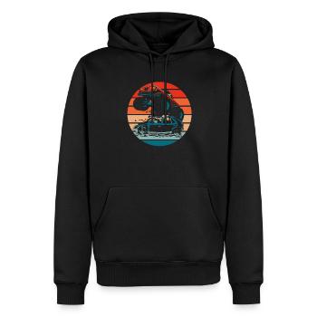Monster Truck - Sweat à capuche Premium bio Homme - noir - Devant - Nico (187cm)