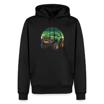 Monster Truck - Sweat à capuche Premium bio Homme - noir - Devant - Nico (187cm)