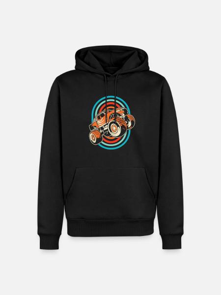 Monster Truck - Men’s Premium Organic Hoodie - black
