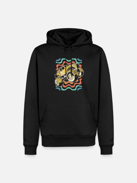 Monster Truck - Men’s Premium Organic Hoodie - black
