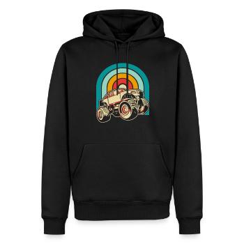 Monster Truck - Sweat à capuche Premium bio Homme - noir - Devant - Nico (187cm)