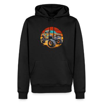 Monster Truck - Männer Premium Bio Hoodie - Schwarz - Vorne - Nico (187cm)