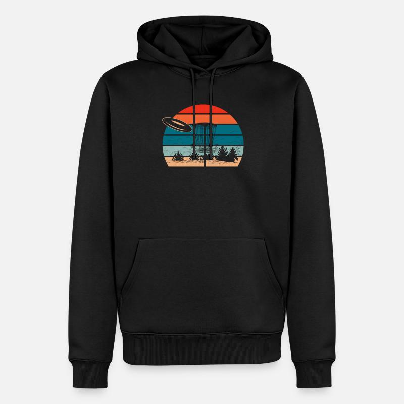 Frisbee Golf Disc Golf - Männer Premium Bio Hoodie - Schwarz