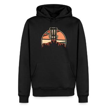 Frisbee Golf Disc Golf - Männer Premium Bio Hoodie - Schwarz - Vorne - Nico (187cm)