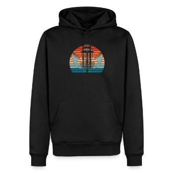 Frisbee Golf Disc Golf - Männer Premium Bio Hoodie - Schwarz - Vorne - Nico (187cm)
