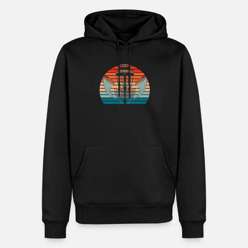 Frisbee Golf Disc Golf - Männer Premium Bio Hoodie - Schwarz