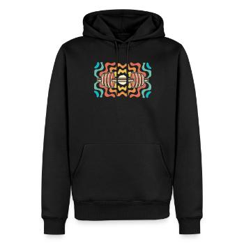 Aptitude - Sweat à capuche Premium bio Homme - noir - Devant - Nico (187cm)