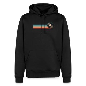 Schallplatte Vinyl Plattensammler - Männer Premium Bio Hoodie - Schwarz - Vorne - Nico (187cm)
