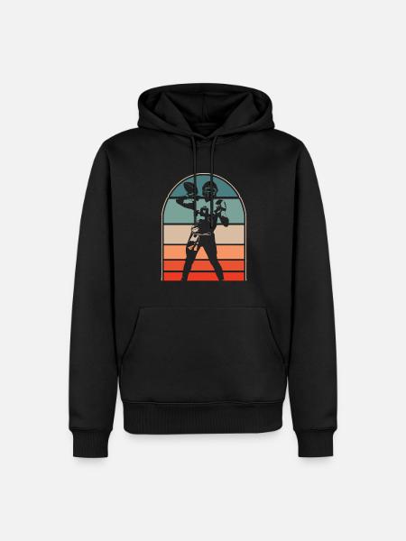 American football - Men’s Premium Organic Hoodie - black