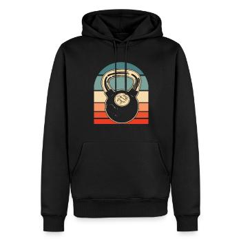 Aptitude - Sweat à capuche Premium bio Homme - noir - Devant - Nico (187cm)